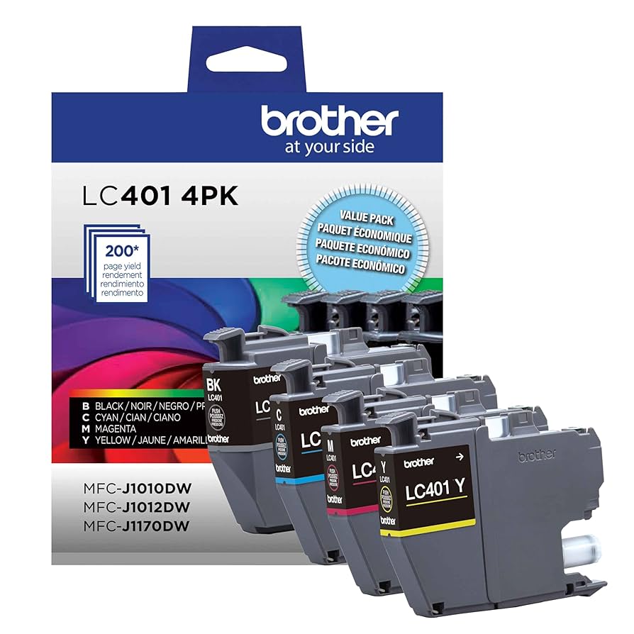 Amazon.com: Brother Genuine LC4014PKS Standard Yield 4-Pack
